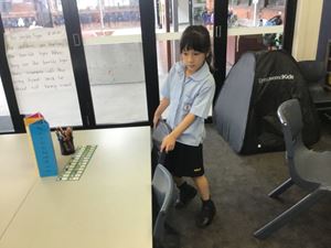 Tucking our chairs in