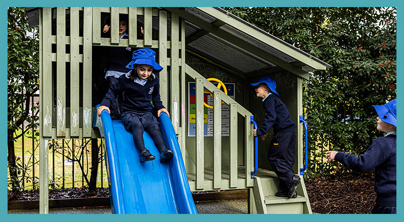 St Bernadette's Catholic Primary School Lalor Park students playing in playground