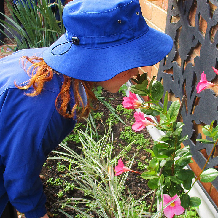 St Bernadette's Catholic Primary School Lalor Park student inside Bluey's Garden