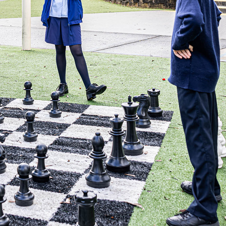 St Bernadette's Catholic Primary School Lalor Park students playing chess