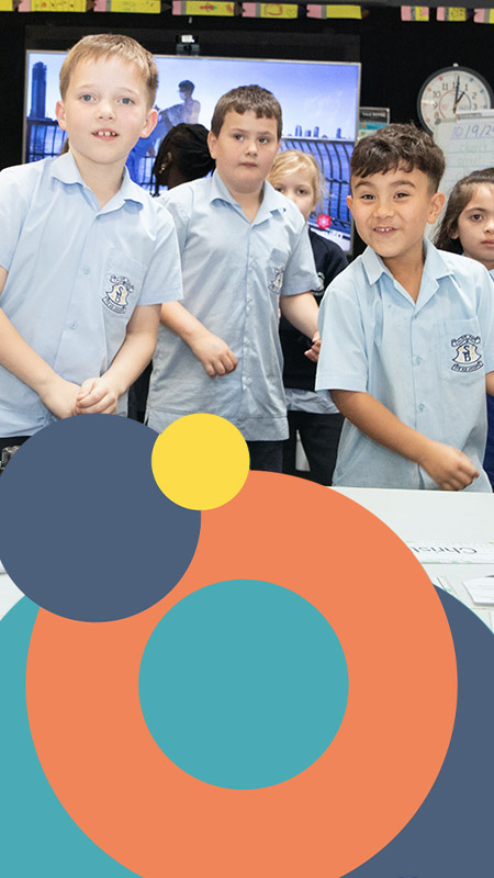 St Bernadette's Catholic Primary Lalor Park students learning in class