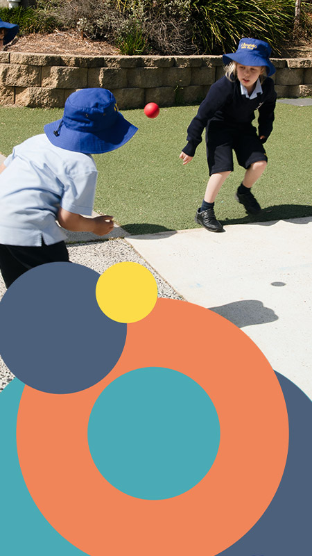 St Bernadette's Catholic Primary Lalor Park students playing handball