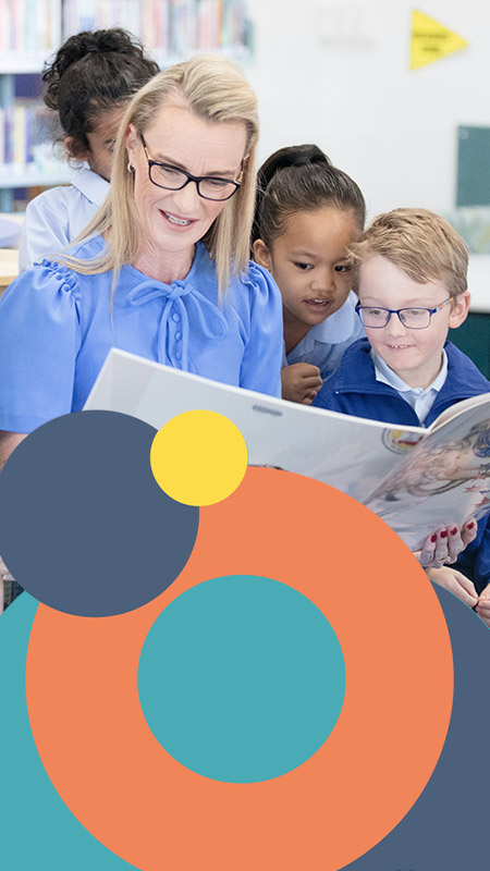 St Bernadette's Catholic Primary School Lalor Park students and Principal