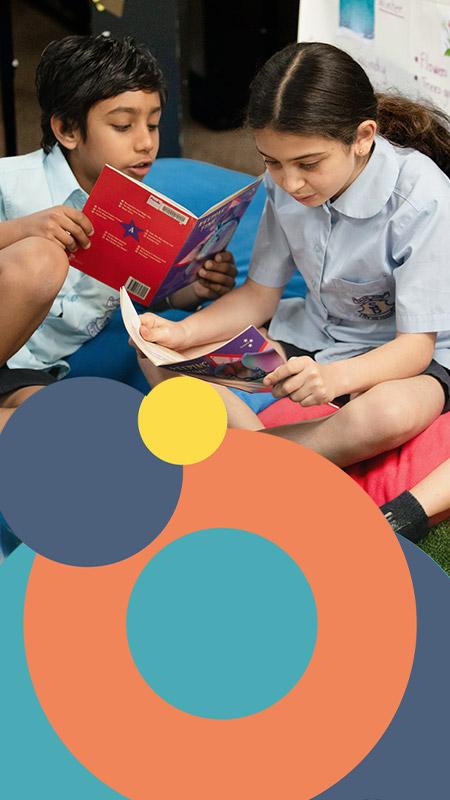 St Bernadette's Catholic Primary School Lalor Park students reading