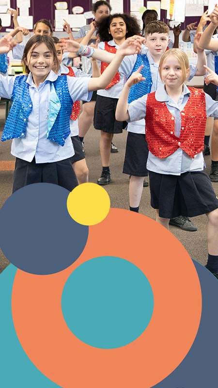 St Bernadette's Catholic Primary School Lalor Park students in dance performance