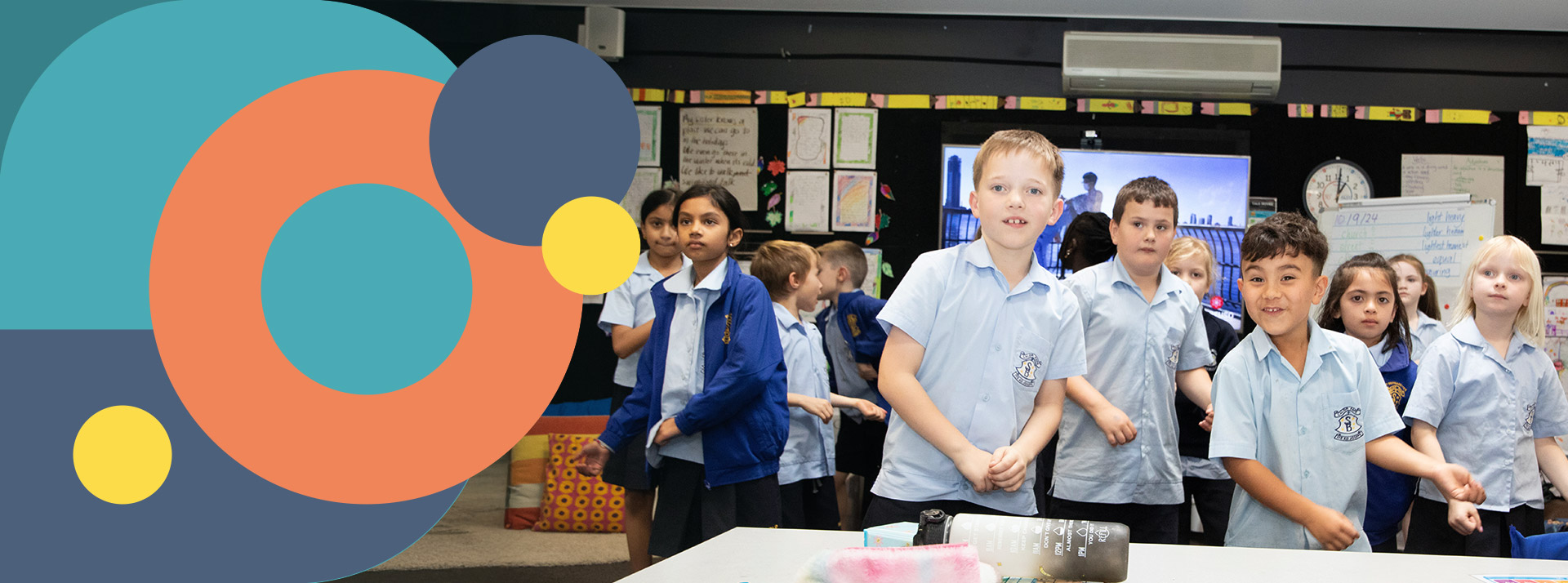 St Bernadette's Catholic Primary Lalor Park students learning in class