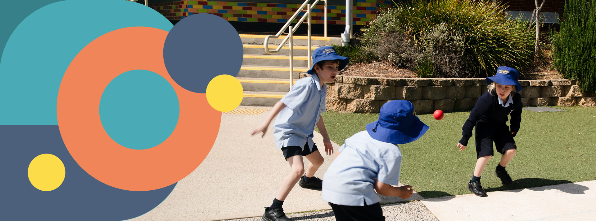 St Bernadette's Catholic Primary Lalor Park students playing handball