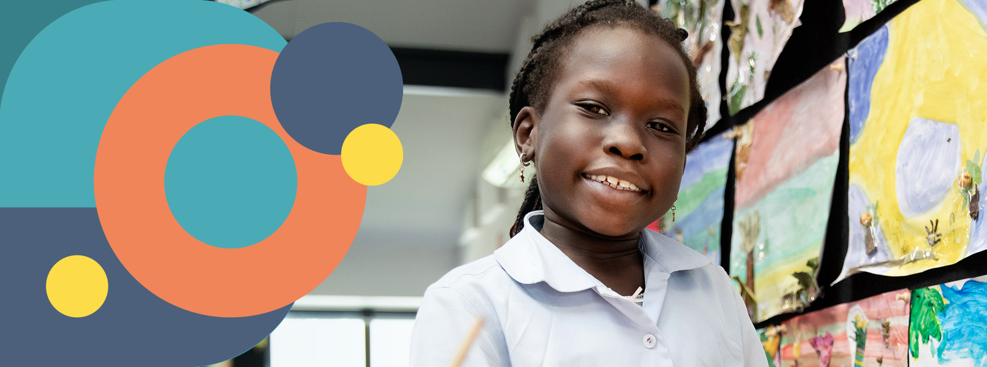 St Bernadette's Catholic Primary Lalor Park girl painting