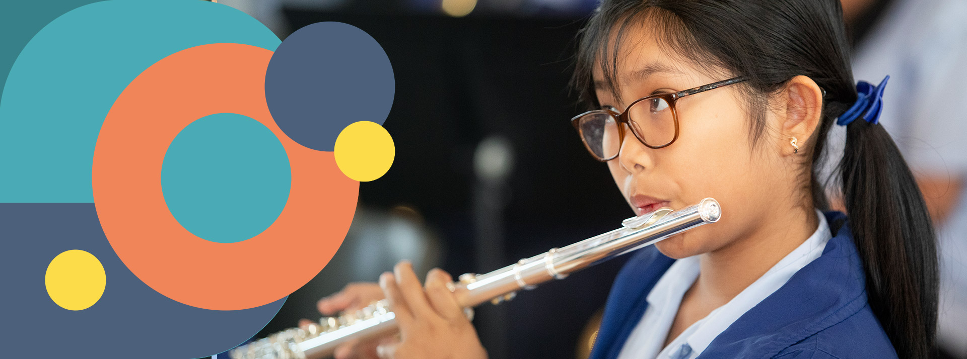 St Bernadette's Catholic Primary School Lalor Park student playing musical instrument