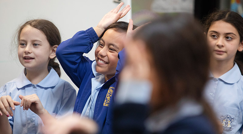 St Bernadette's Catholic Primary School Lalor Park students in dance performance