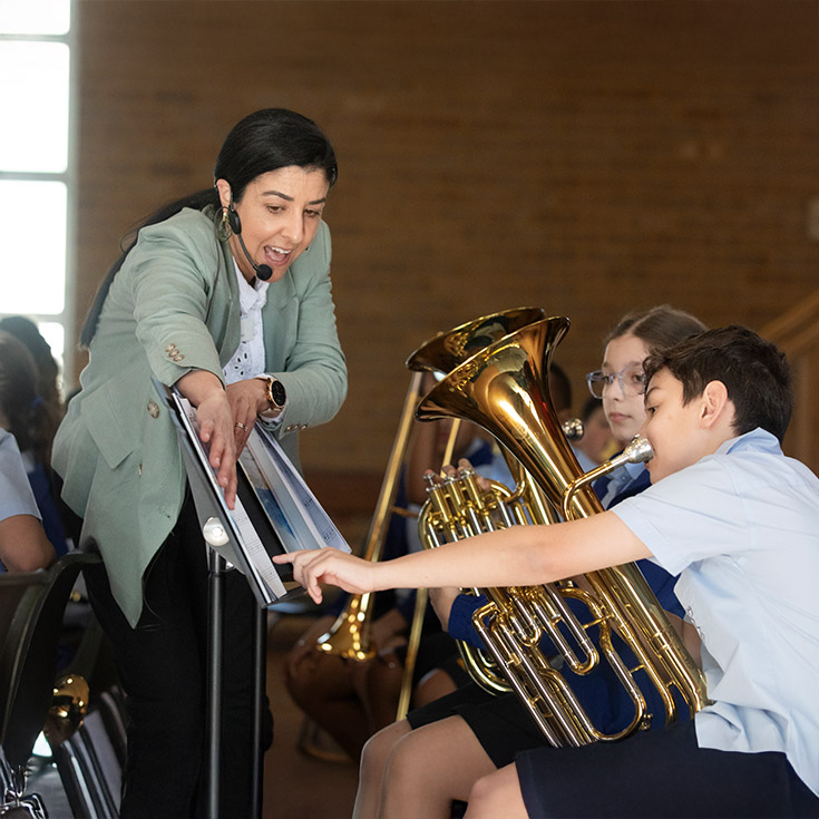 St Bernadette's Catholic Primary School Lalor Park school band teacher